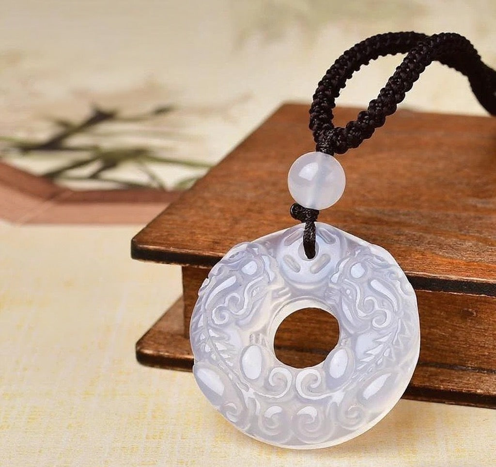 Pi Xiu Five Elements Agate Pendant