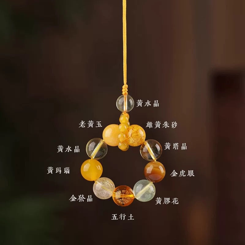 Five Elements Crystal Pendant