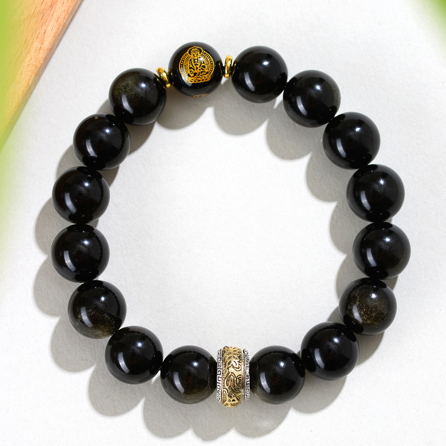 Obsidian Zodiac Custom Bracelet