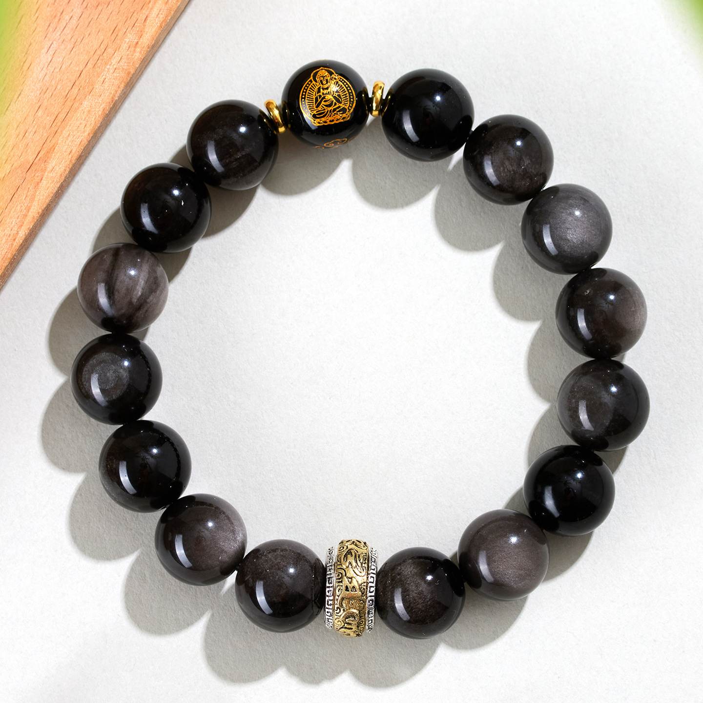 Obsidian Zodiac Custom Bracelet